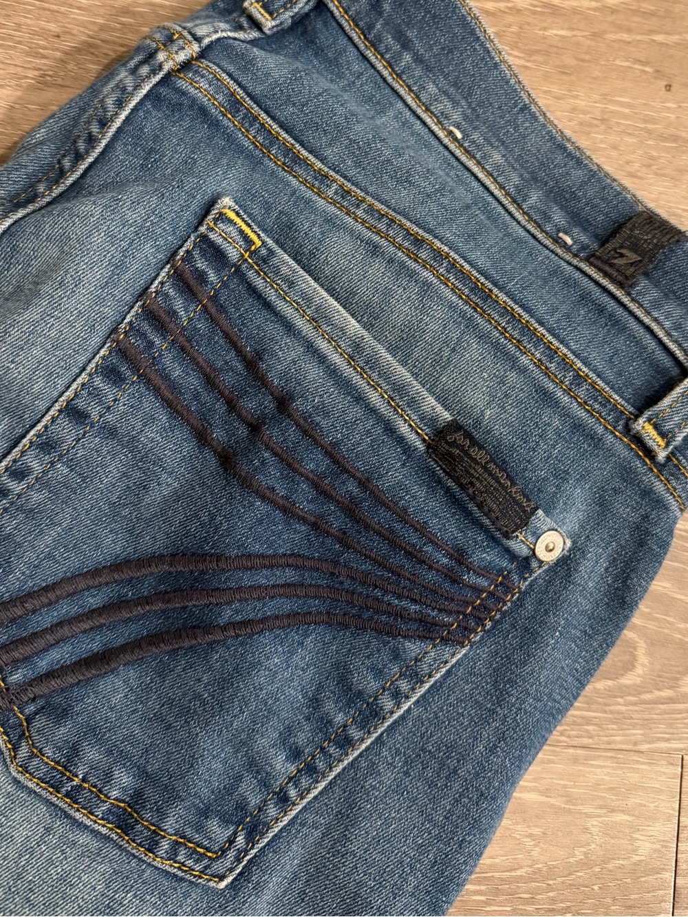 7 for all mankind dojo trouser jeans mid rise size 29 - Picture 2 of 8